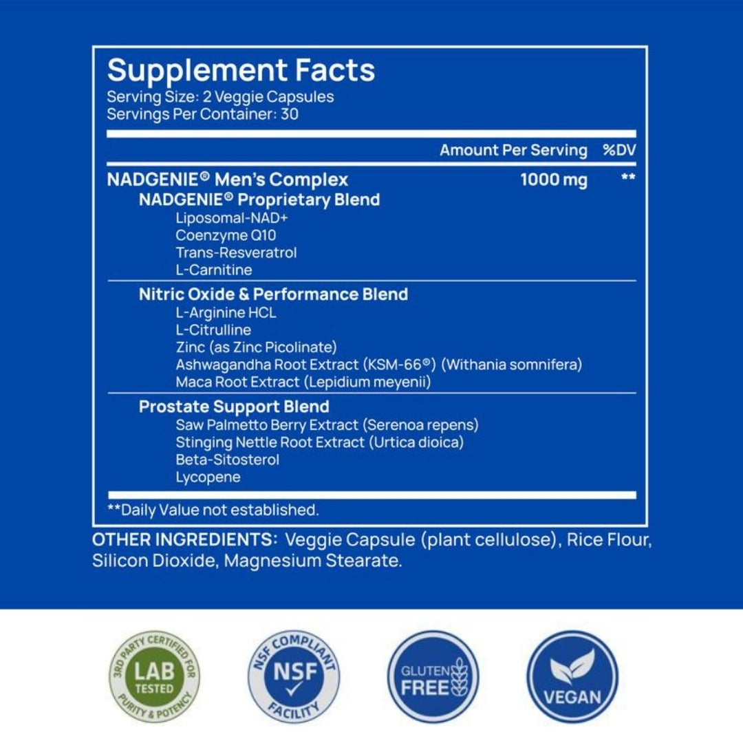 HELTY NAD+ Supplement for Men