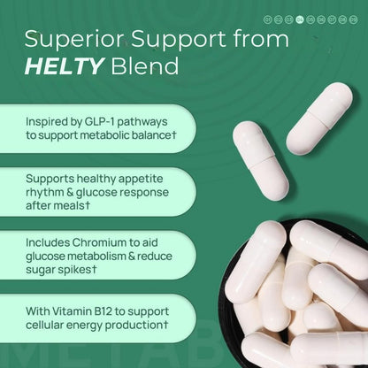 Helty Metaburn GLP-1 Supplement for Women & Men